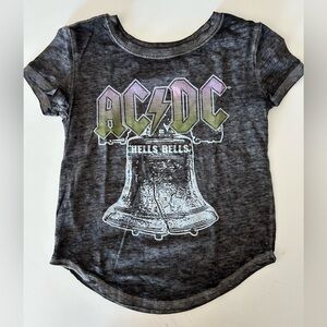 Toddler girl ACDC Hells Bells shirt, size 4t NWOT